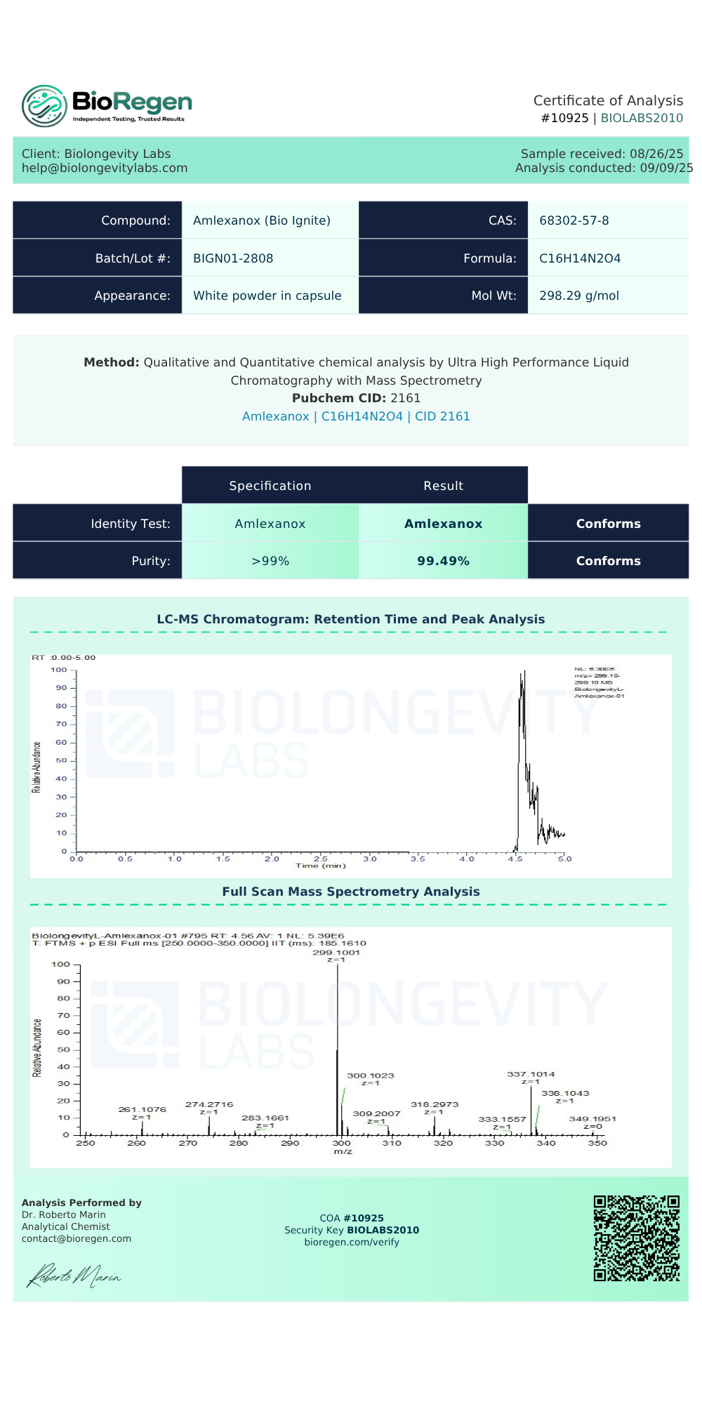 BioIgnite Amlexanox(10925)