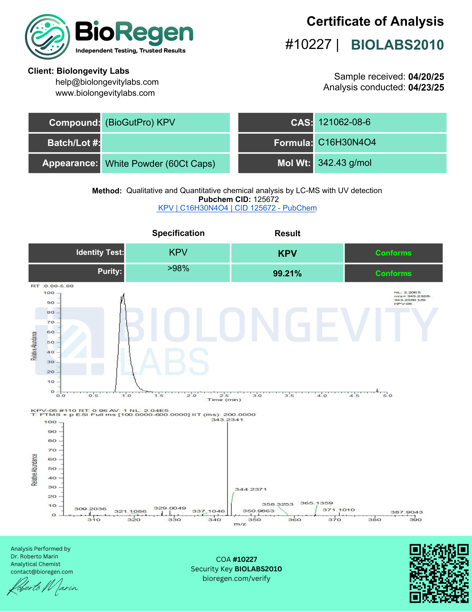 BioGutPro KPV(10227)