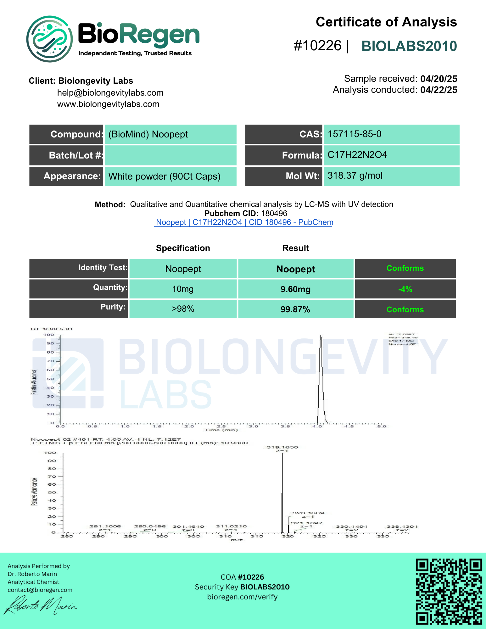 BioMind Noopept(10226)