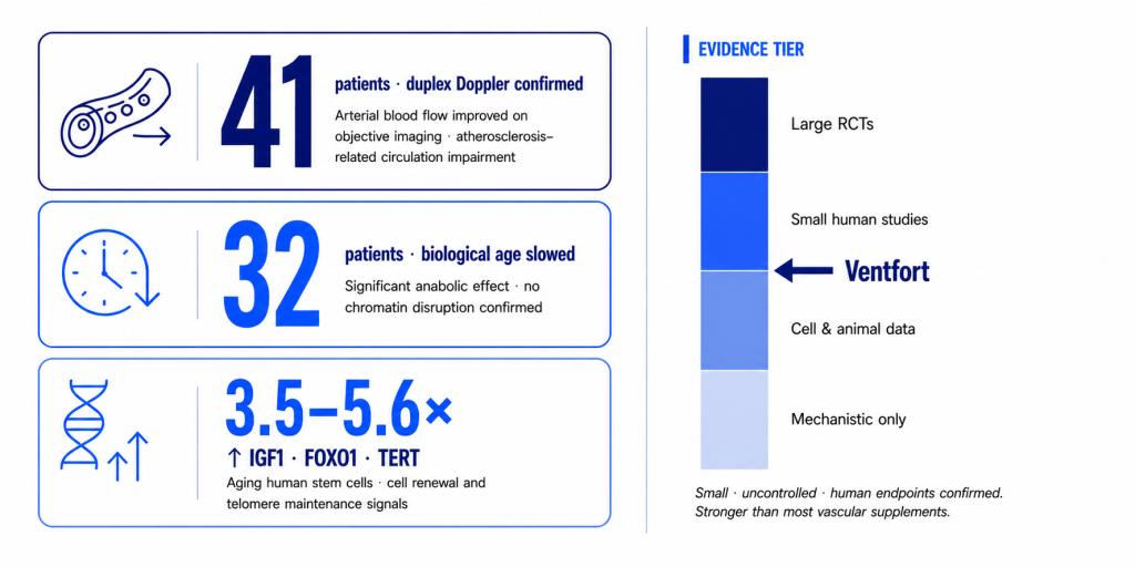 infographic showing Ventfort Peptide Benefits